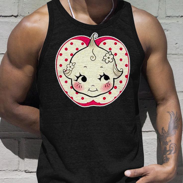 キューピー 赤ちゃん りんご 水玉 長袖tシャツ タンクトップ 彼への贈り物