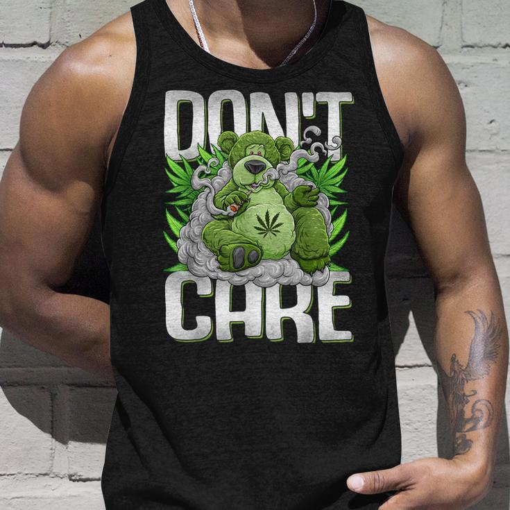 クマのスモーキングウィードマリファナtシャツ 面白いウィードベアtシャツ タンクトップ 彼への贈り物