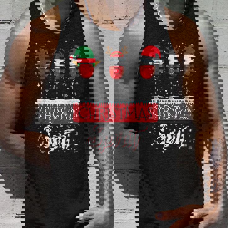 クリスマススピリット 赤ワイングラス サンタクロース エルフ トナカイ タンクトップ 彼への贈り物