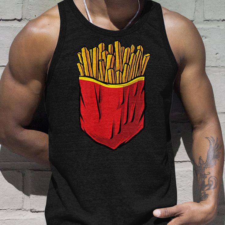 クールなフライドポテトポケットノベルティグラフィックtシャツ&クールデザイン タンクトップ 彼への贈り物