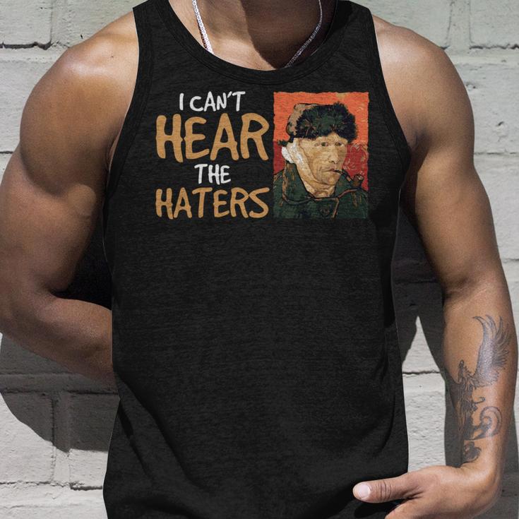 ゴッホ嫌い 美術史 ミーム 面白い 耳 ユーモア ポートレート 長袖tシャツ タンクトップ 彼への贈り物