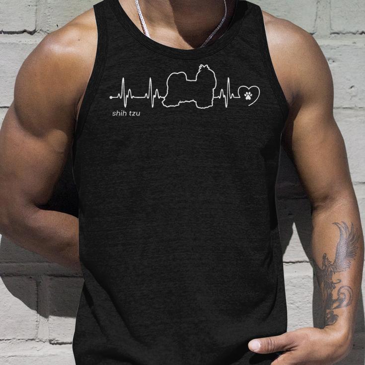 シーズー ハートビート シーズー 長袖tシャツ タンクトップ 彼への贈り物