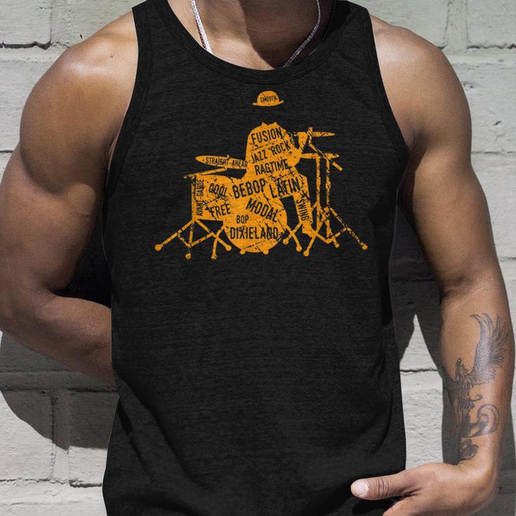 ジャズジャンル付きジャズドラマーtシャツ タンクトップ 彼への贈り物