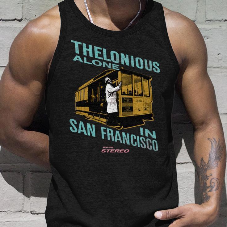 セロニアス・モンク・ジャズ・マーチ サンフランシスコのアローン 長袖tシャツ タンクトップ 彼への贈り物