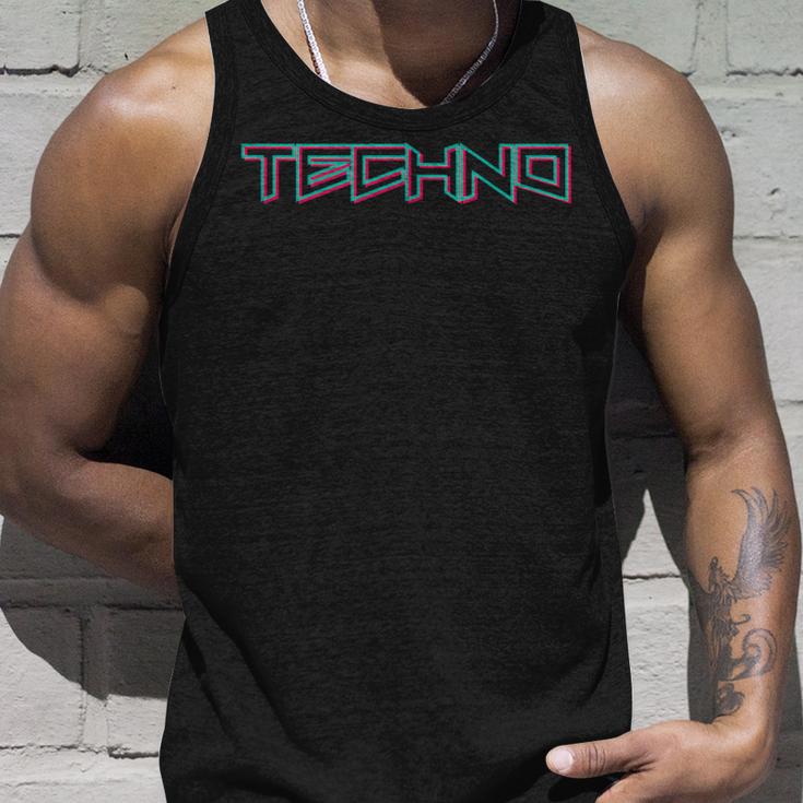 テクノ音楽ミニマリストデザイン Edm Festival Techno Clothing タンクトップ 彼への贈り物