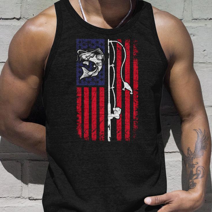 ナマズ アメリカ国旗 キャットフィッシング 漁師 釣り 長袖tシャツ タンクトップ 彼への贈り物