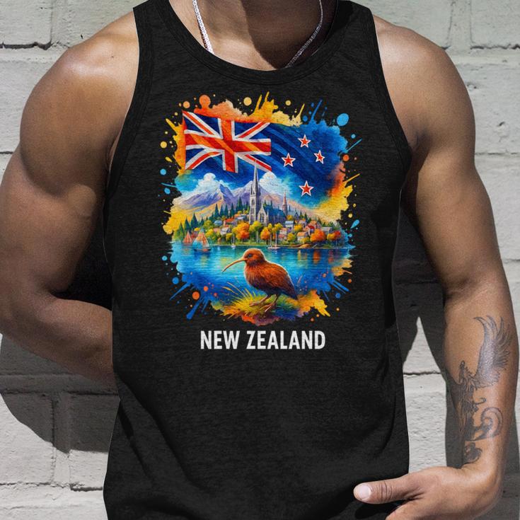 ニュージーランド国旗 旅行 お土産 ニュージーランド人 Nz キウイバード 長袖tシャツ タンクトップ 彼への贈り物