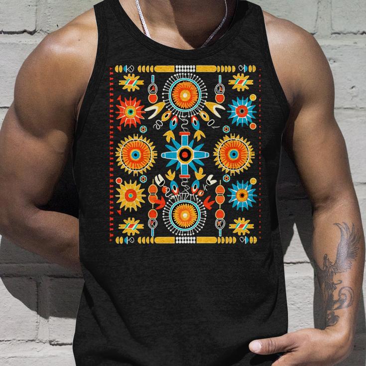 ネイティブアメリカン トライバルアート ナバホテキスタイルデザインスタイル 長袖tシャツ タンクトップ 彼への贈り物