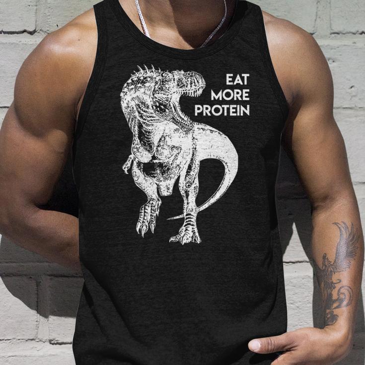 ハングリー・ダイナソー 肉食 肉食恐竜 Tレックスもっとタンパク質を食べる 高タンパク食 フィットネス 長袖tシャツ タンクトップ 彼への贈り物