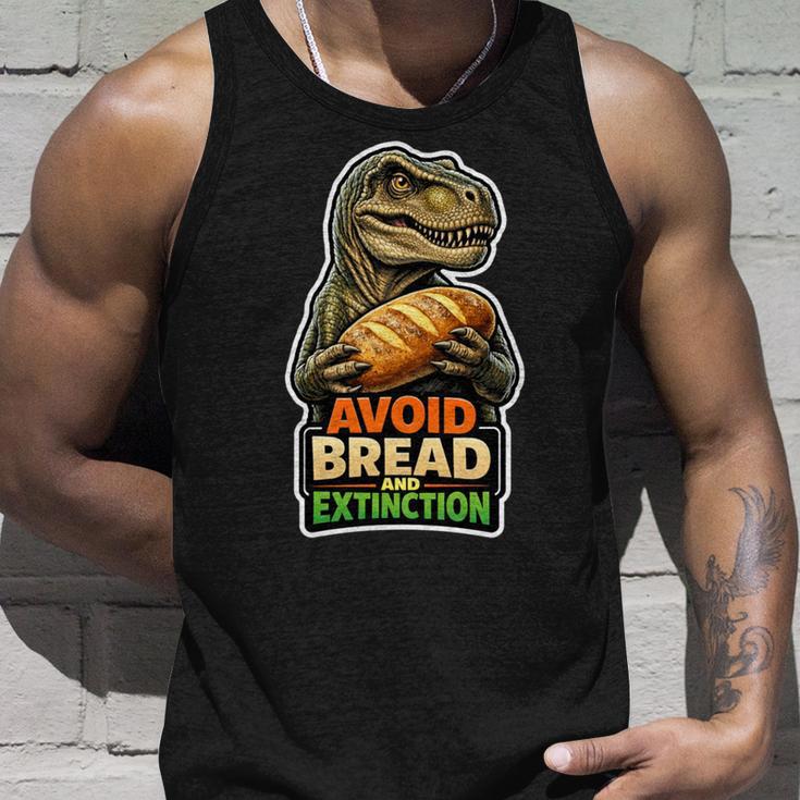 パンと絶滅を避ける恐竜ケトユーモア。 長袖tシャツ タンクトップ 彼への贈り物