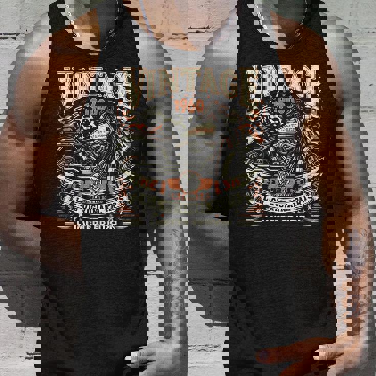 ビンテージ 1960 1960年生まれ 64歳の誕生日 バイクバイカー 長袖tシャツ タンクトップ 彼への贈り物