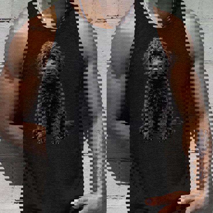 ブラックラブラドゥードル犬のアートデザイン。 長袖tシャツ タンクトップ 彼への贈り物