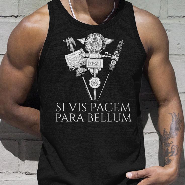 ラテン語の引用句 -Iis Pacem Para Bellum 古代ローマpqr 長袖tシャツ タンクトップ 彼への贈り物
