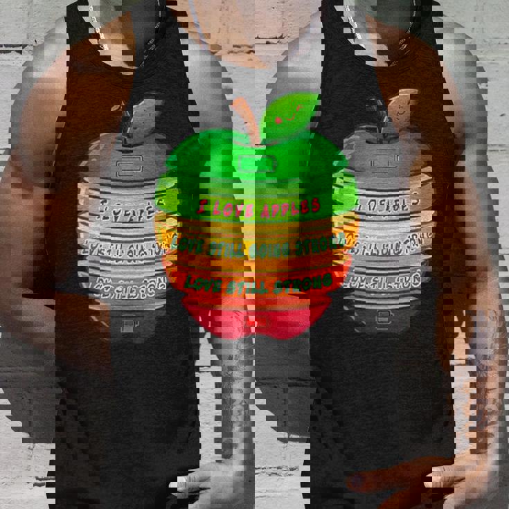 リンゴの力シリーズ リンゴのエネルギー リンゴ スライス 充電 バッテリー 残量 おもしろみ ユニーク タンクトップ 彼への贈り物