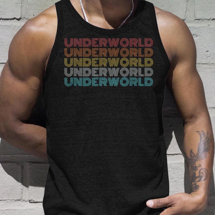 レトロ ヴィンテージ アンダーワールド 長袖tシャツ タンクトップ 彼への贈り物