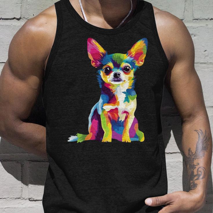 ヴィンテージ レトロ チワワ 犬 かわいい グルービー 犬 長袖tシャツ タンクトップ 彼への贈り物