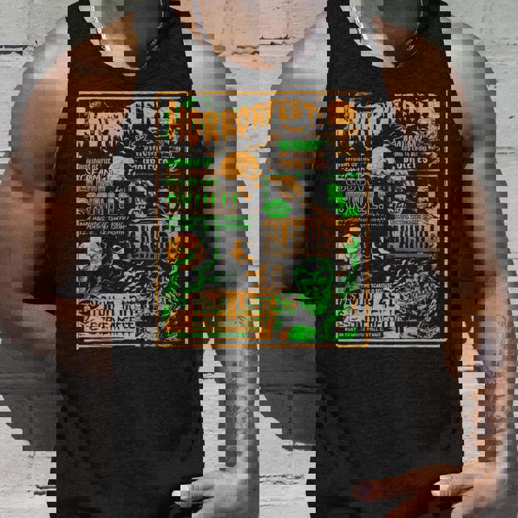 ヴィンテージ・ハロウィーン・クラシック・ホラー映画ポスター ホラーフェスト タンクトップ 彼への贈り物