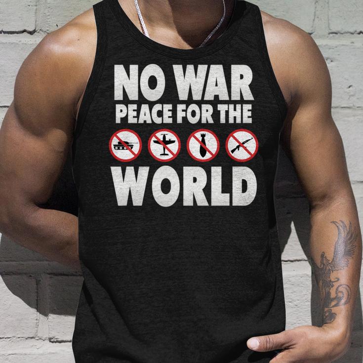 戦争禁止、平和、反戦、戦争禁止 長袖tシャツ タンクトップ 彼への贈り物