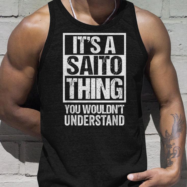 斉藤斎藤苗字名字 Aaito Thing You Wouldn't Understand Family Name タンクトップ 彼への贈り物