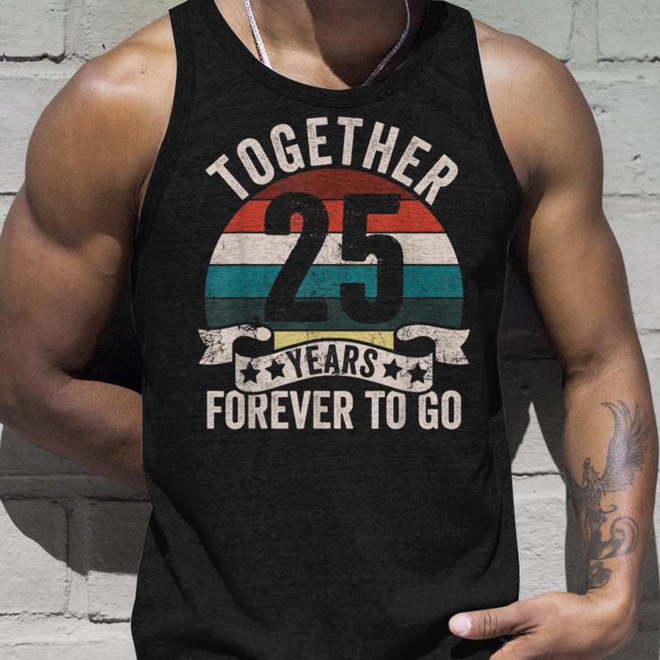 結婚25周年記念 Together 25 Years Forever To Go タンクトップ 彼への贈り物