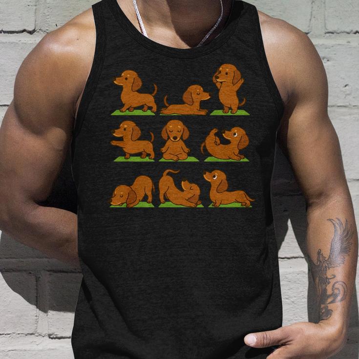 面白いtシャツ ダックスフンド ヨガ イヌ メンズ 犬好き グッズ かわいい おもしろ 面白い 服 ネタ 長袖tシャツ タンクトップ 彼への贈り物