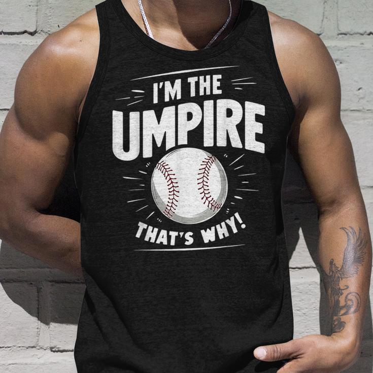 面白い野球審判シャツ メンズ I Am The Umpire タンクトップ 彼への贈り物