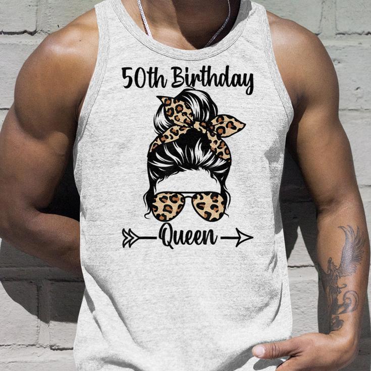 50歳の誕生日 クイーン Happy 50歳 散らかったパンヒョウ タンクトップ 彼への贈り物