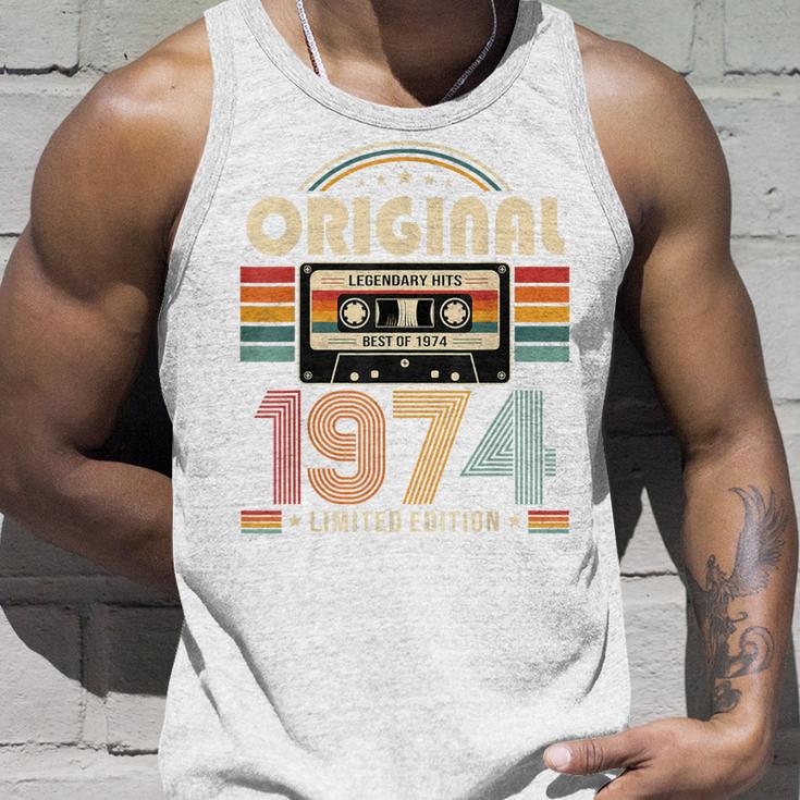 52 歳の誕生日プレゼント男性 1974 年 レトロ ビンテージ テープ タンクトップ 彼への贈り物