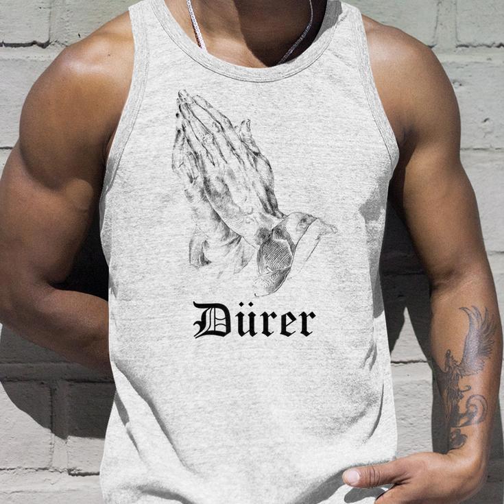 Albrecht Dürer Durer クリスチャンアート 祈りの手 ホワイト タンクトップ 彼への贈り物