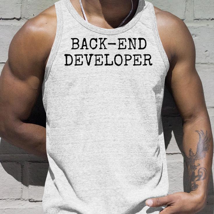Back End Developer タンクトップ 彼への贈り物