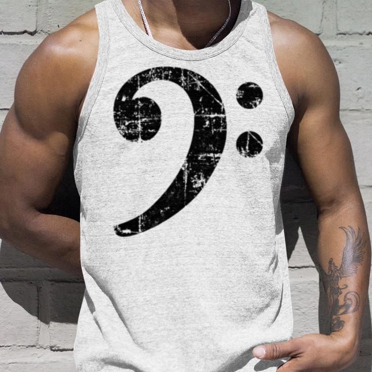 Bass Clef ビンテージブラック左 ベースプレイヤー 長袖tシャツ タンクトップ 彼への贈り物