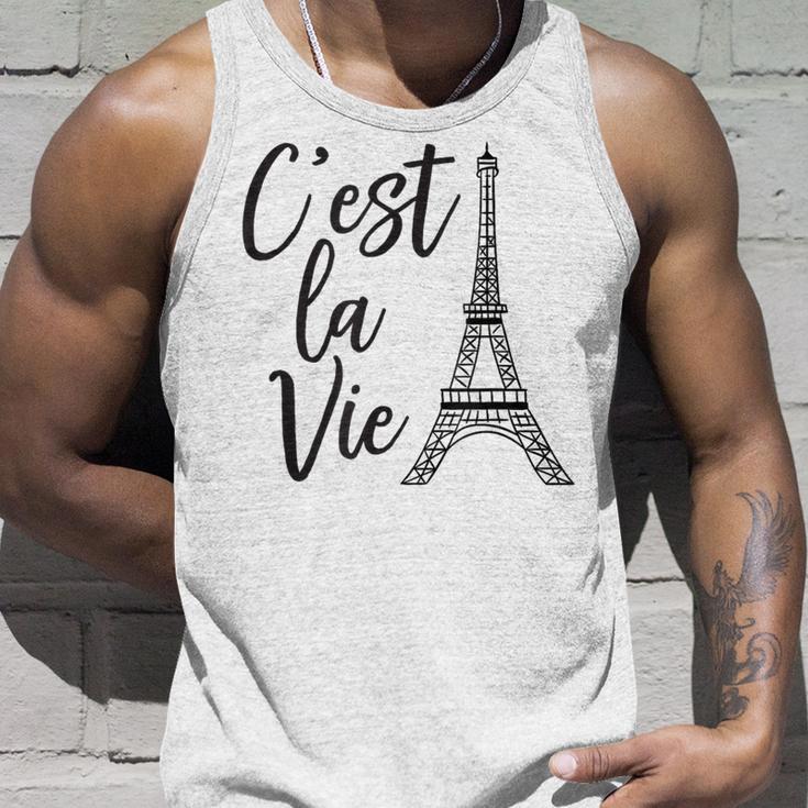 C'est Laie シャツ フレンチギフト パリ フランス エッフェル柄 タンクトップ 彼への贈り物