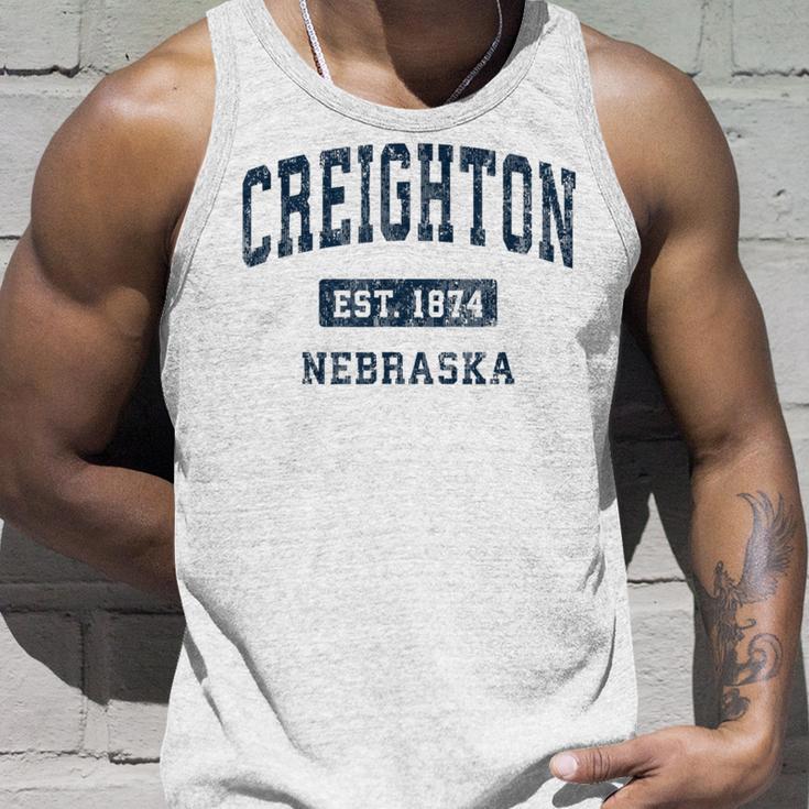 Creighton ネブラスカne ビンテージアスレチックスポーツデザイン タンクトップ 彼への贈り物