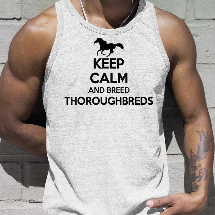 Keep Calm And Breed ファーマーブリーダー 馬サラブレッド タンクトップ 彼への贈り物
