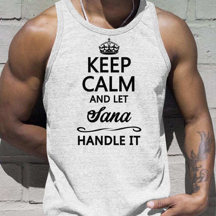 Keep Calm And Letana Handle It 面白い名前ギフト タンクトップ 彼への贈り物