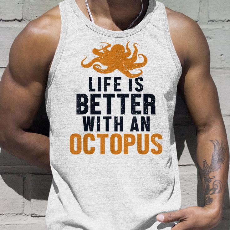 Life Is Better With An Octopus Cephalopoda 蛸 タンクトップ 彼への贈り物