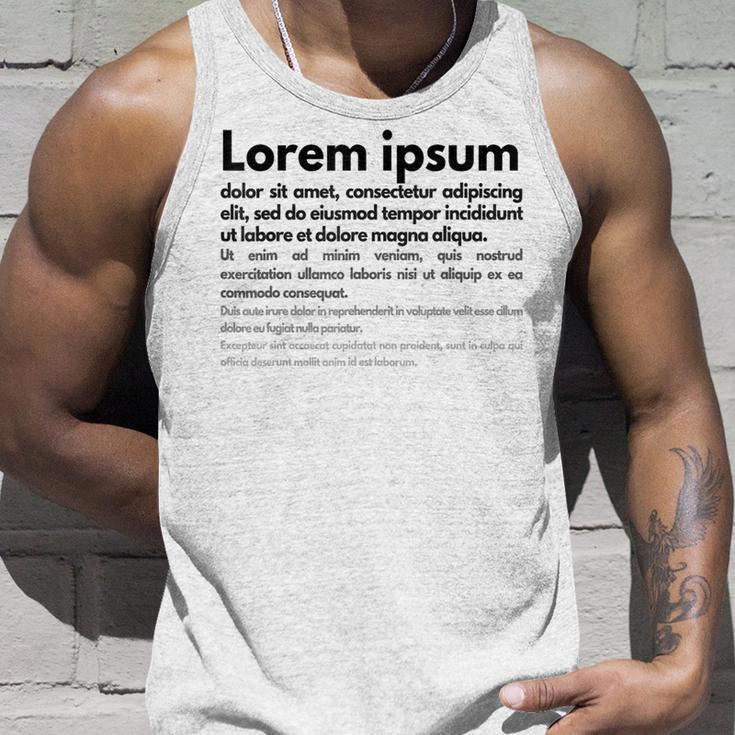Lorem Ipsum タンクトップ 彼への贈り物