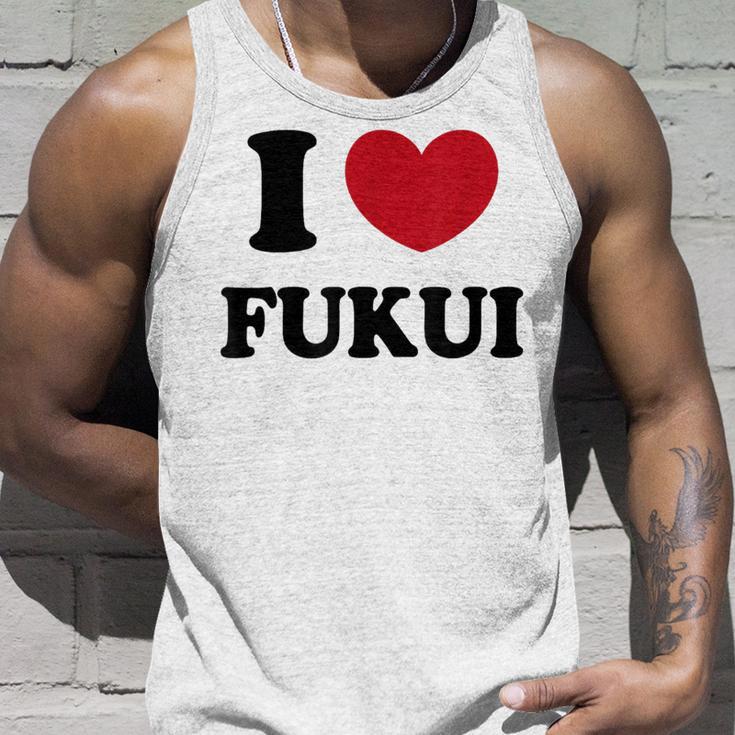 I Love Fukui 福井が大好き タンクトップ 彼への贈り物