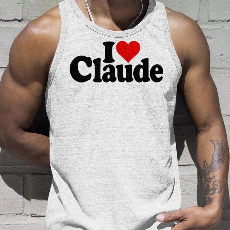 I Love Heart Claude Namee On A タンクトップ 彼への贈り物