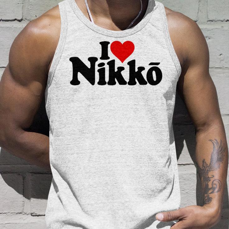 I Love Heart Nikko Japan 栃木県 タンクトップ 彼への贈り物