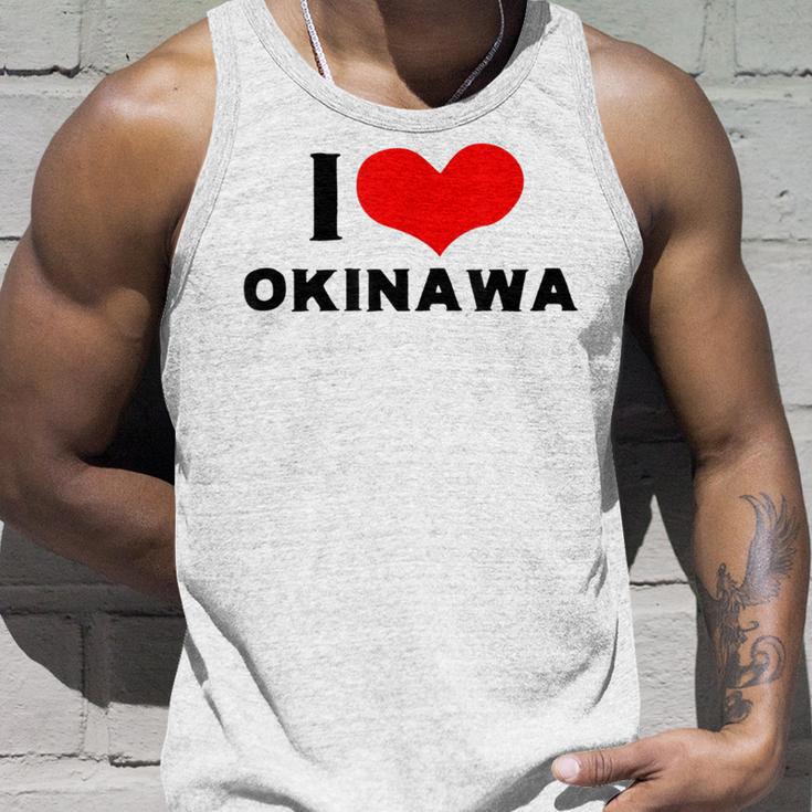 I Love Okinawa 愛 ハート 沖縄 沖縄県 日本 お土産 かわいい おしゃれ タンクトップ 彼への贈り物