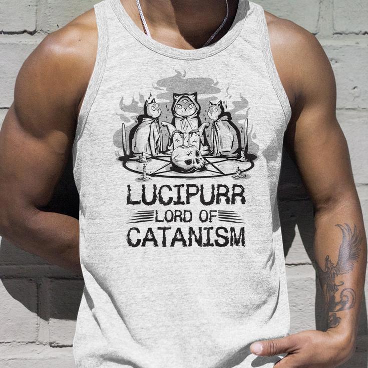Lucipurr 黒猫 魔法 悪魔 猫 ルシファー オカルティズム タンクトップ 彼への贈り物