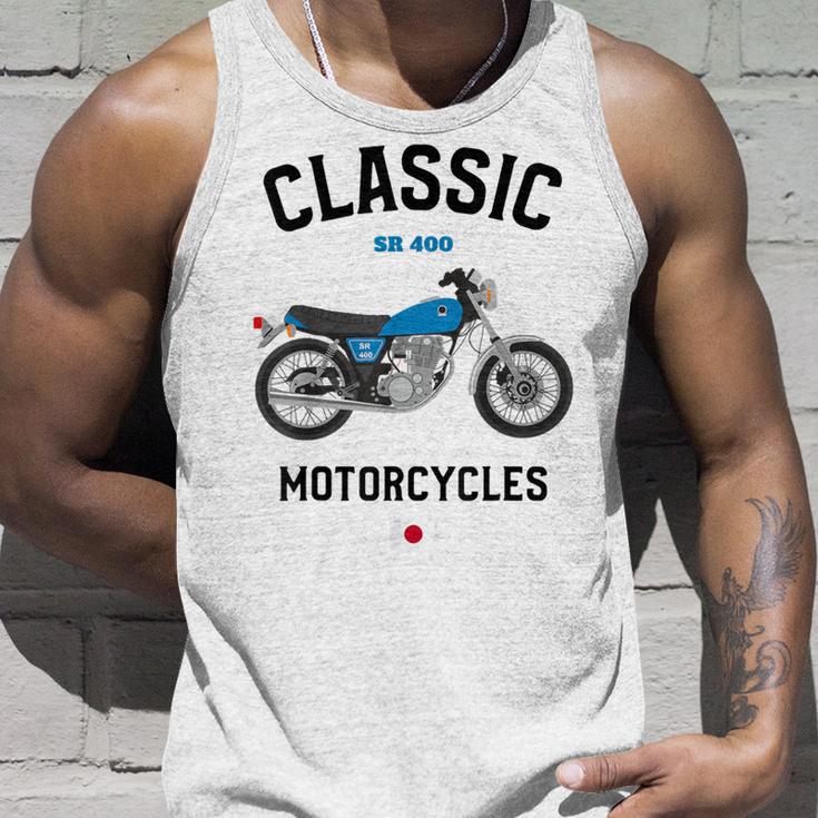 Sr 400 ブルー クラシックバイク モーターサイクリスト オートバイ タンクトップ 彼への贈り物