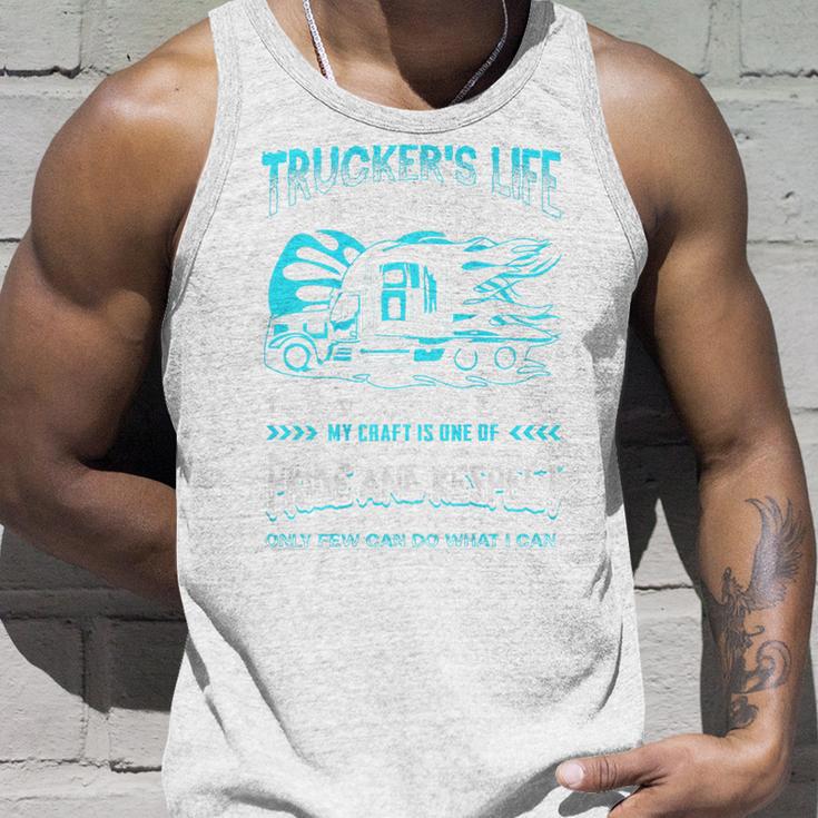 Trucker's Life 面白いトラック運転手トラックバックサイド タンクトップ 彼への贈り物