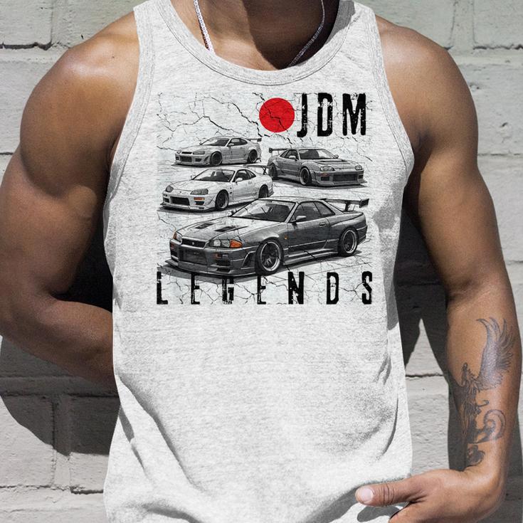バックプリント ディストレス Jdm レジェンド レースカー 日本国旗 ギフト タンクトップ 彼への贈り物