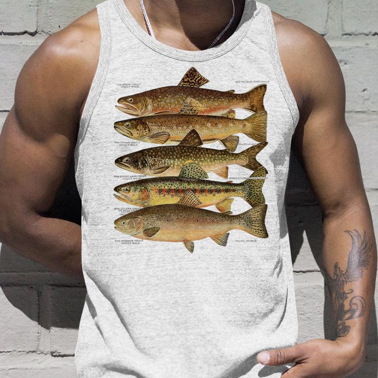 トラウト魚種種フィッシング フライフィッシング トラウト タンクトップ 彼への贈り物