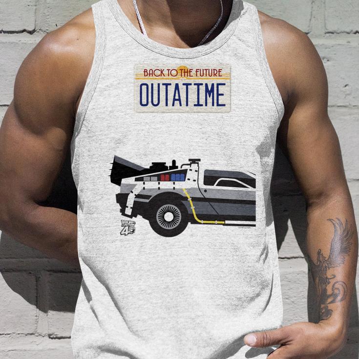 バック・トゥ・ザ・フューチャー Outatime ナンバープレート 長袖tシャツ タンクトップ 彼への贈り物
