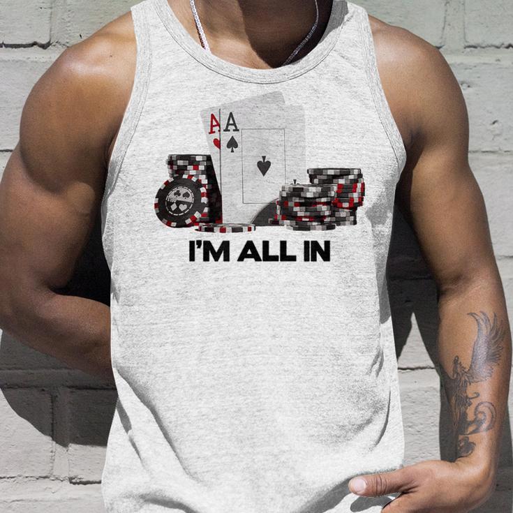 ポーカーエース、I Am All In タンクトップ 彼への贈り物