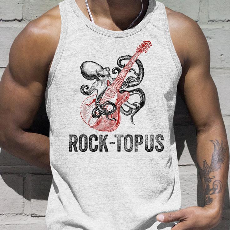 レトロ オクトパス クラーケン ギターを弾く Rock-Topus ギタリスト タンクトップ 彼への贈り物