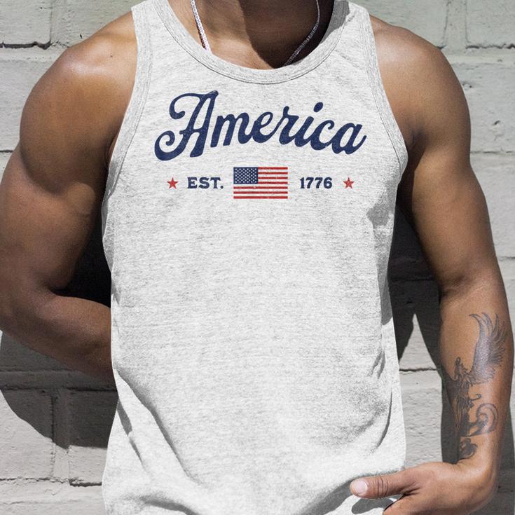 ヴィンテージ アメリカ国旗 Usa 4Th Of July American Flag Patriotic タンクトップ 彼への贈り物